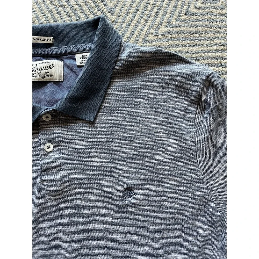 Penguin Polo Shirt‎ - Heather Grey - XXL - Cotton/Poly